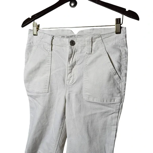 Maurice’s White Bootcut 6 Regular Denim Jeans Work Pants Flare - Picture 3 of 6